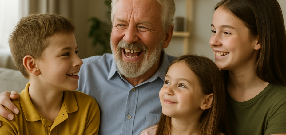 Grandparent and kids