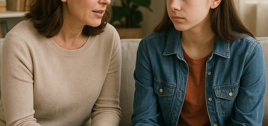 Mon and Teen Talking